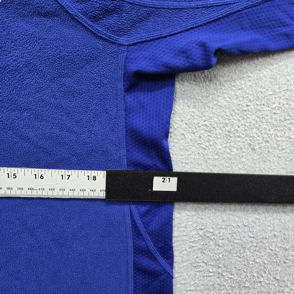 The North Face Men Sweatshirt M Blue Fleece Quarter Zip Activewear Zipper
